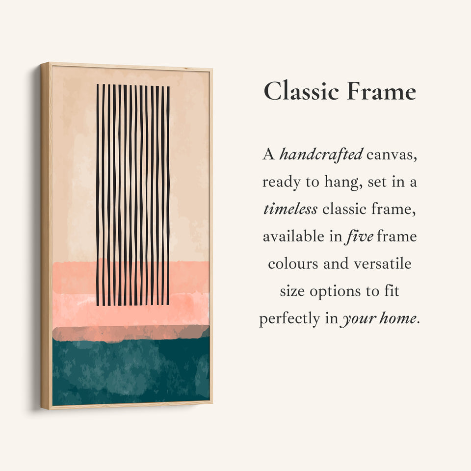 Tall Wall Art Vertical Stripe Abstract Tall Canvas For Hallway