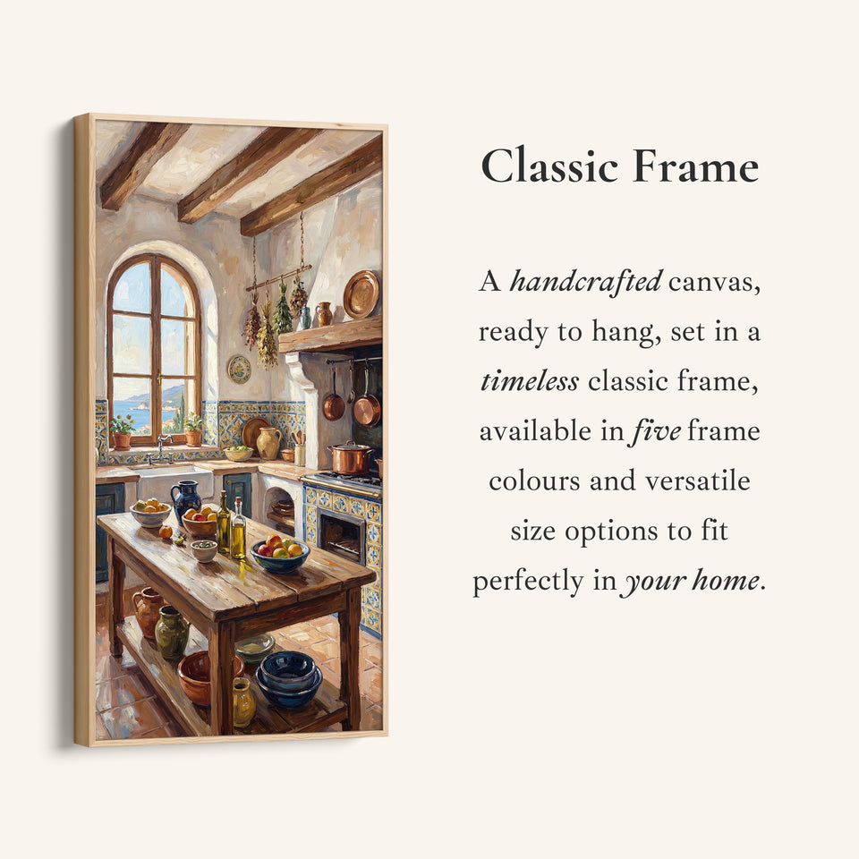 Long Wall Art Rustic Kitchen Interior Tall Canvas For Kitchen