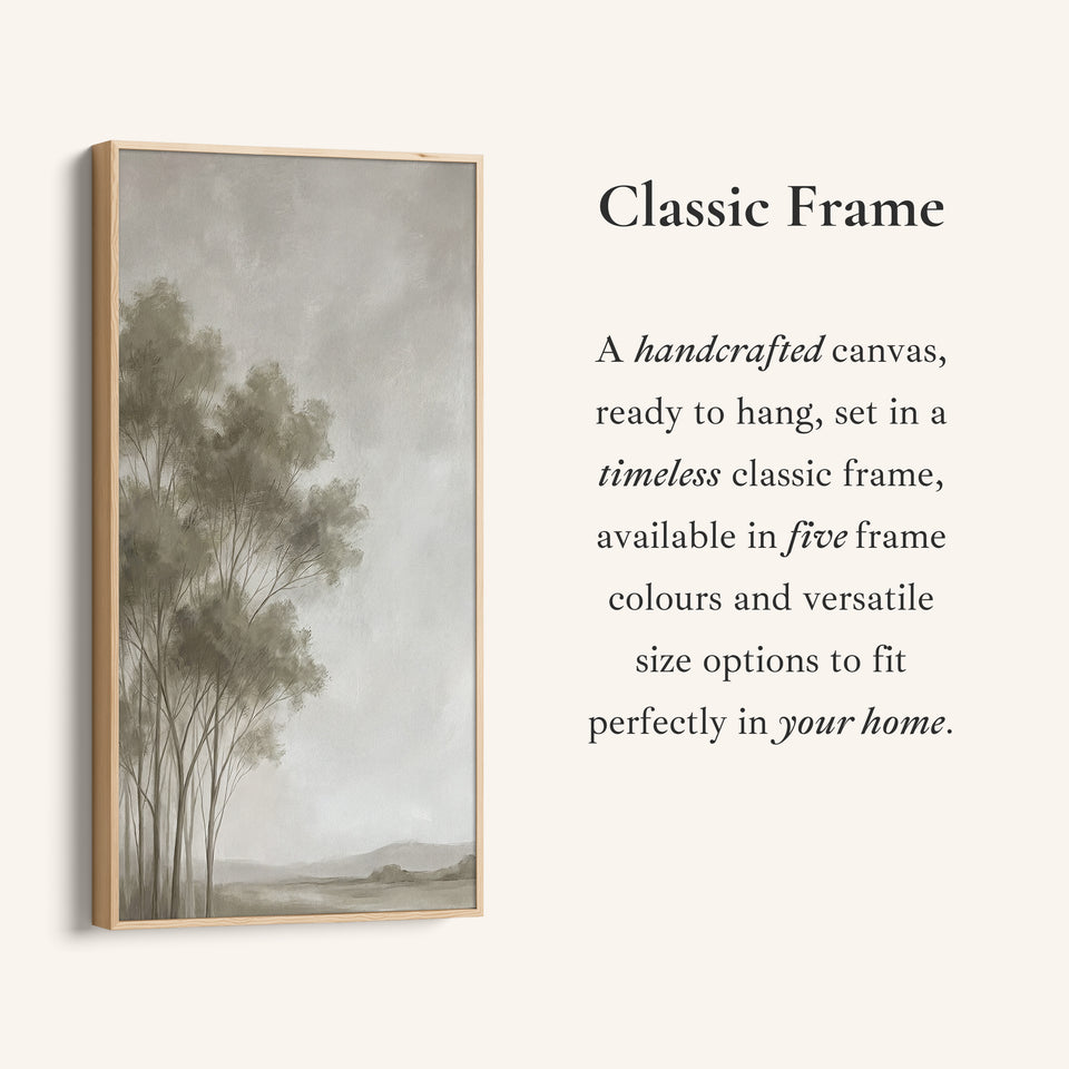 Misty Tree Grove Portrait Wall Art Vertical Wall Art For Kitchen