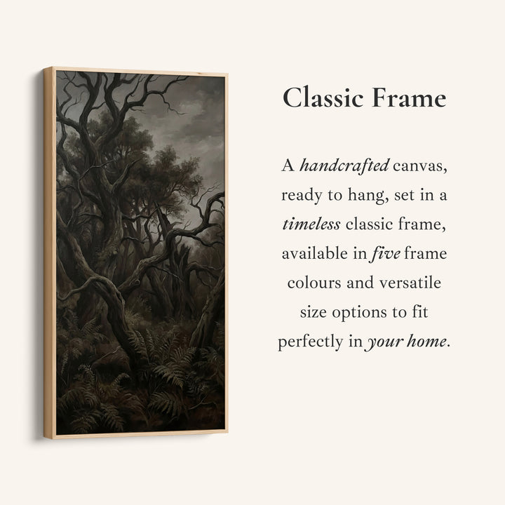 Tall Wall Art Dark Twisted Forest Portrait Wall Art For Kitchen