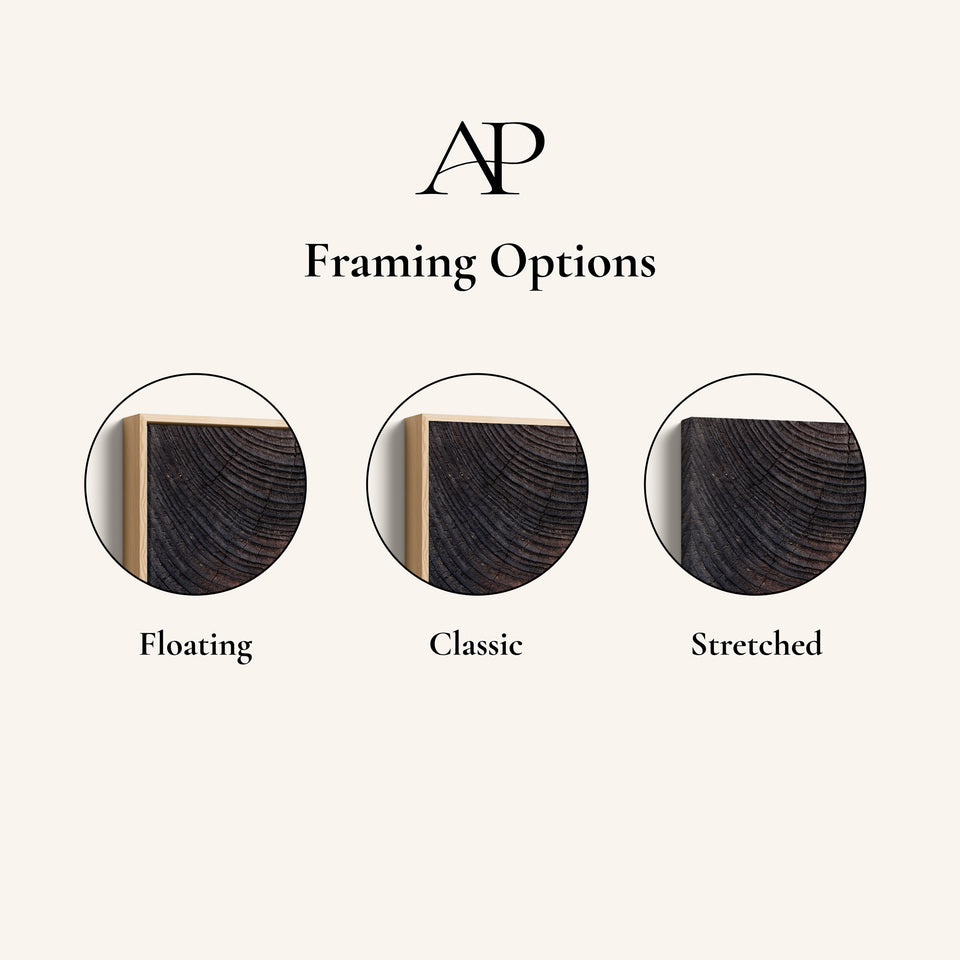 Large Diptych Wall Art Dark Wood Grain for Office Minimalist Abstract