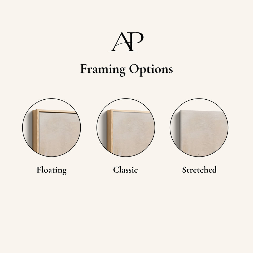 Three Panel Wall Art Abstract Brush Stroke Composition For Dining Room