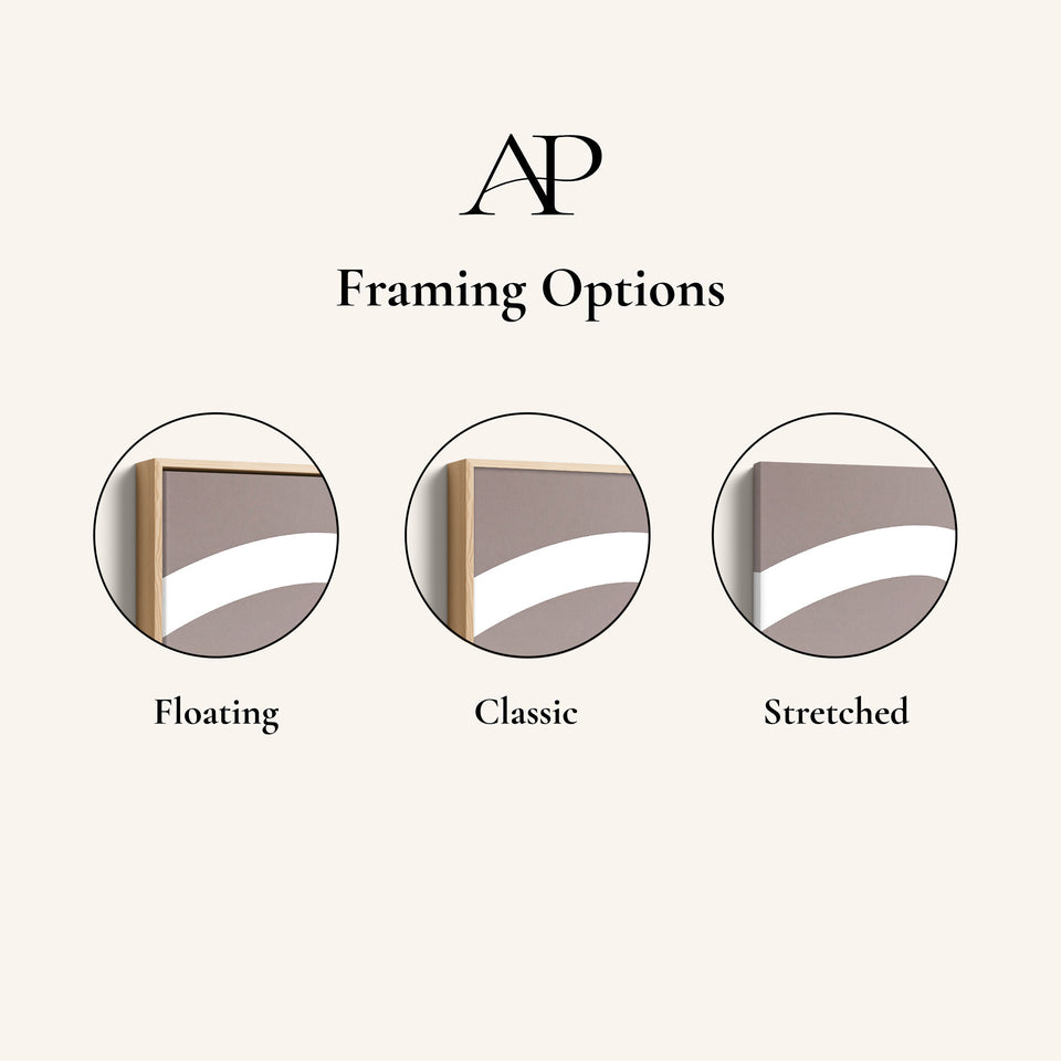 Minimalist Curved Line Large Scale Wall Art Set For Office
