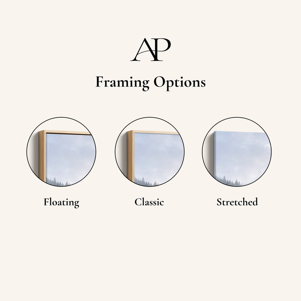 Misty Forest Extra Large Wall Art Set for Office