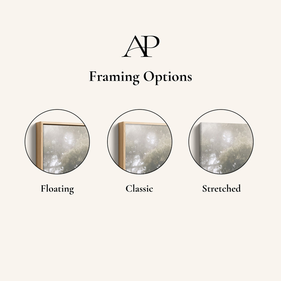 Misty Woodland Vertical Triptych Wall Art For Hallway