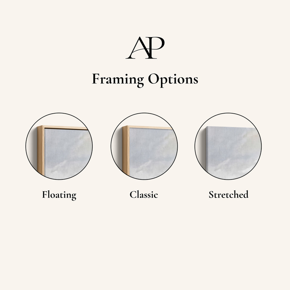 Soft Abstract Clouds Large Scale Wall Art Set For Office
