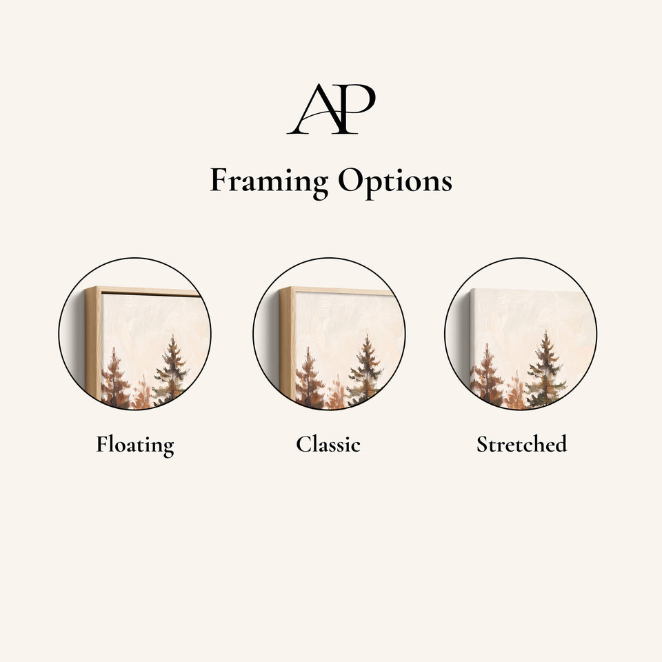 Set Of 3 Wall Art Autumn Lake Reflecting Grey Peaks For A Living Room