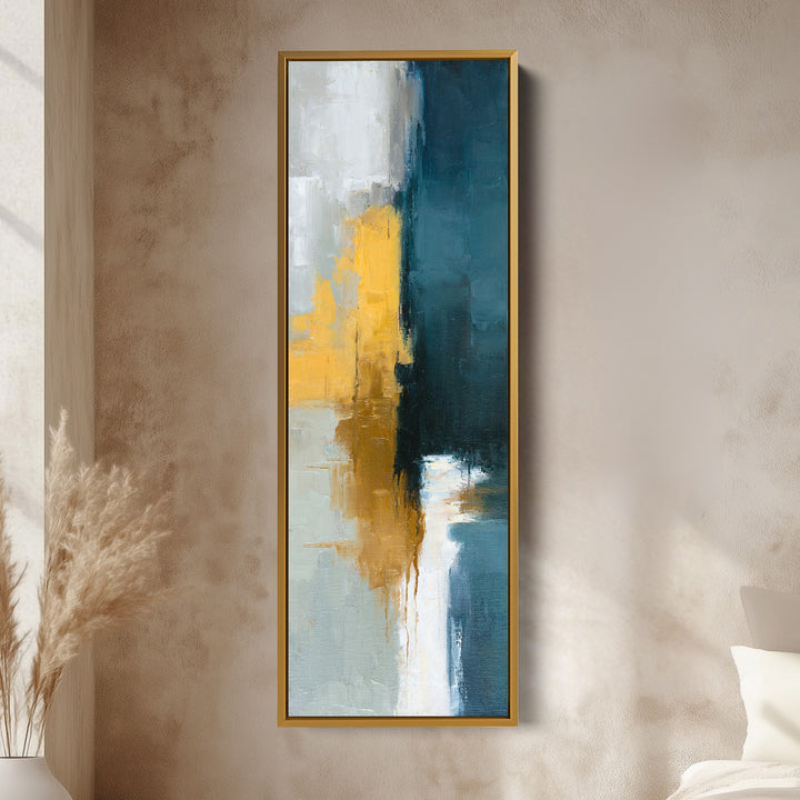 Portrait Wall Art Abstract Colour Block Composition For Office