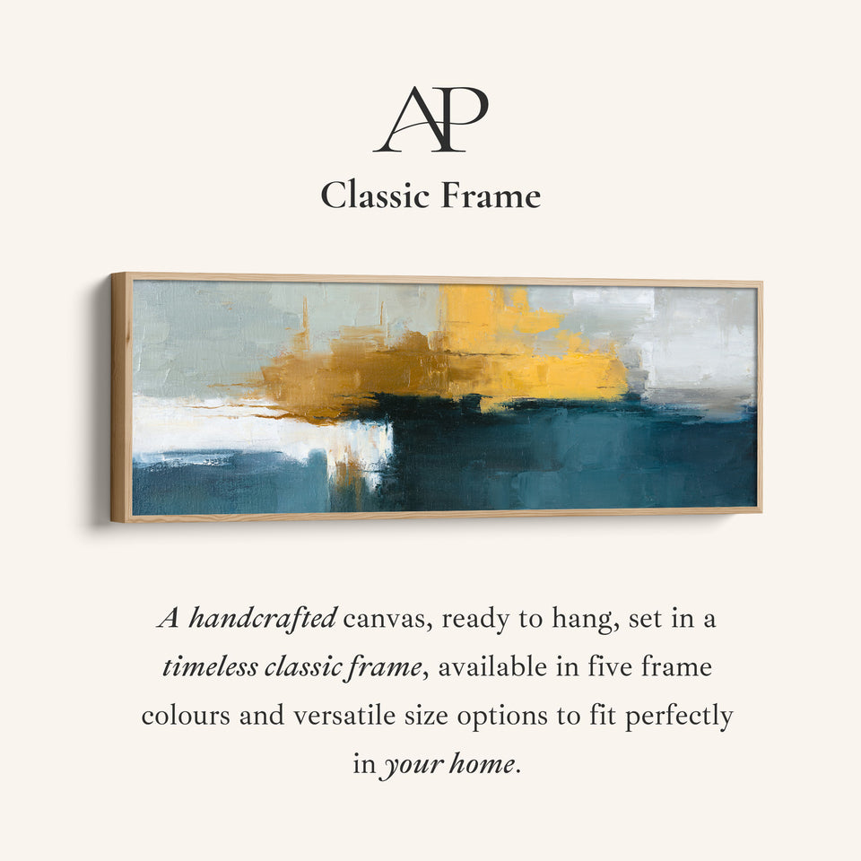 Horizontal Wall Art Abstract Colour Block Landscape For Living Room Modern Decor