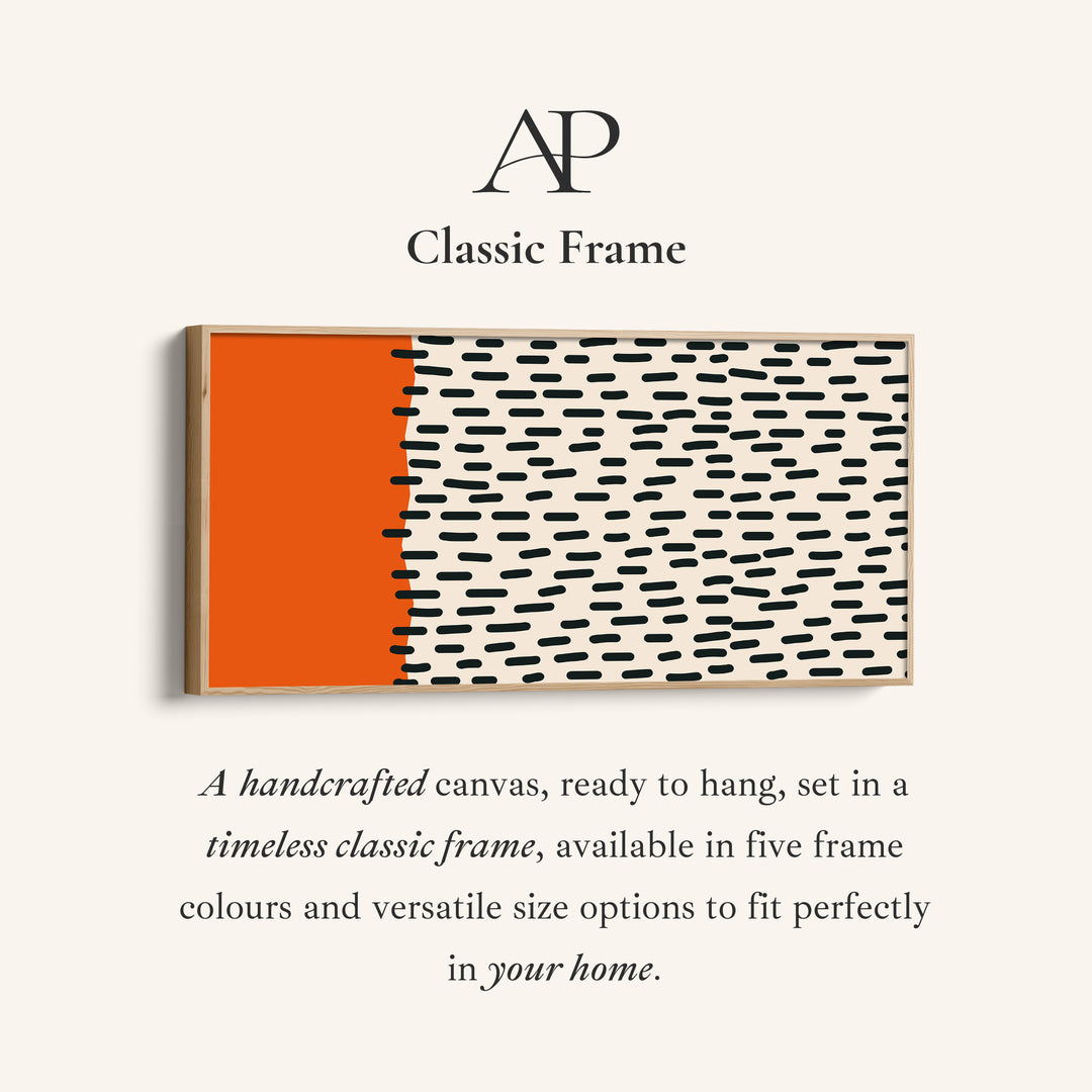 Horizontal Wall Art Abstract Dash Panel Statement Wall Decor Living Room