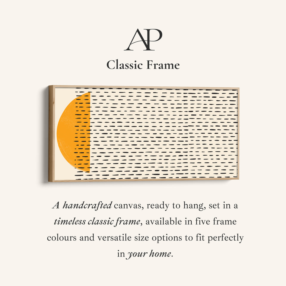 Wide Canvas Yellow Half Circle Pattern Extra Wide Canvas Kitchen