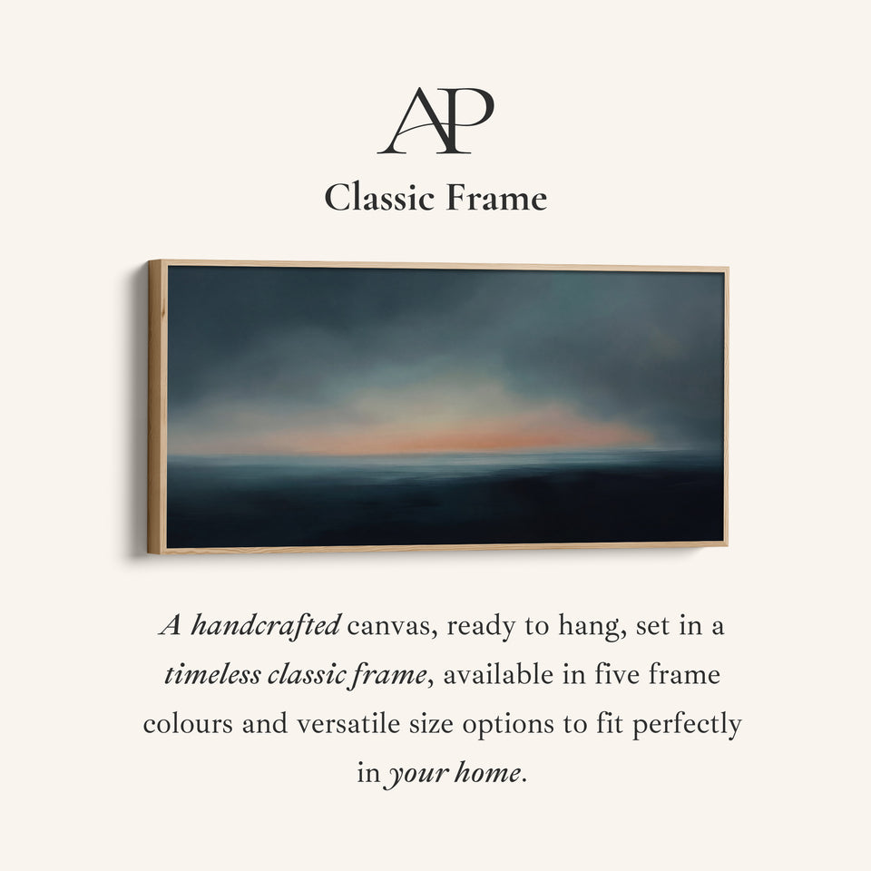 Abstracte Oceaan Horizon Horizontale Muurdecoratie Statement Wanddecoratie Slaapkamer