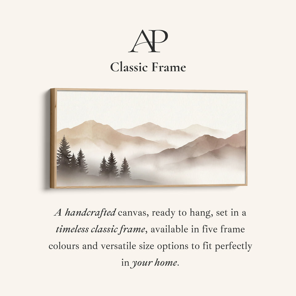 Misty Mountain Layers Large Wall Art Oversized Wall Decor For Office