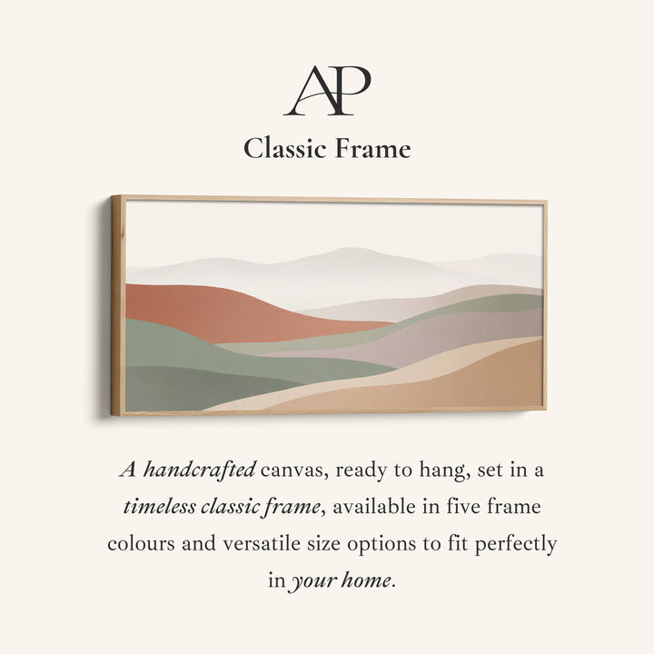 Horizontal Wall Art Layered Abstract Waves Statement Wall Decor Bedroom