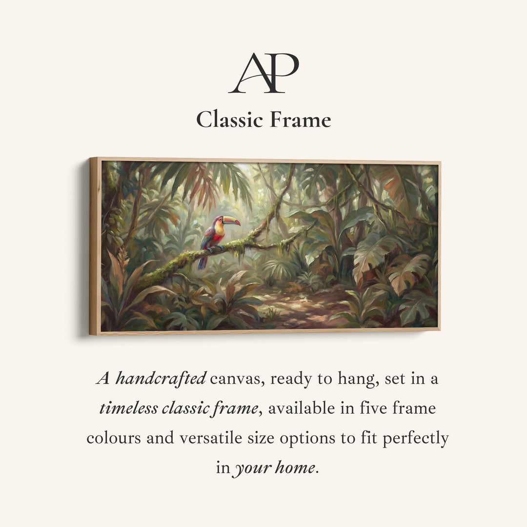 Long Wall Art Toucan In Rainforest Statement Wall Decor Office