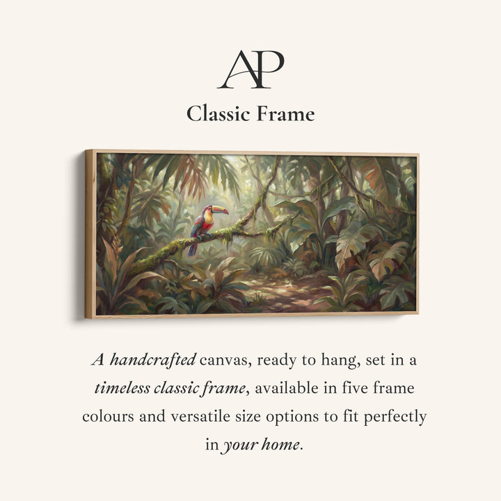 Long Wall Art Toucan In Rainforest Statement Wall Decor Office