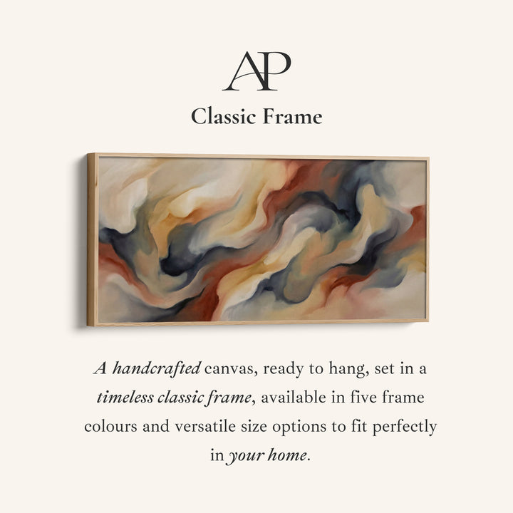 Flowing Forms Bedroom wall art Extra Wide Canvas For Office