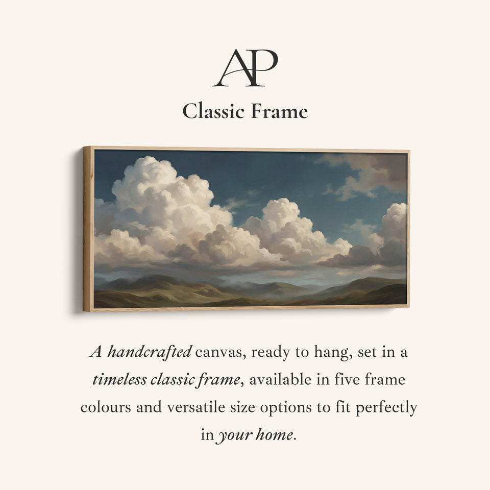 Clouds Over Hills Large Wall Art Oversized Wall Decor For Office