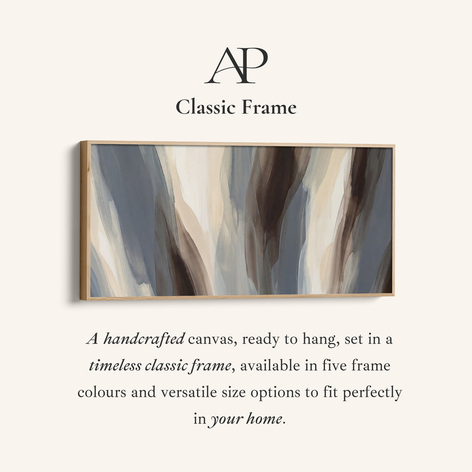 Vertical Forms Above Soft Wall Art Panoramic Canvas Print For Office