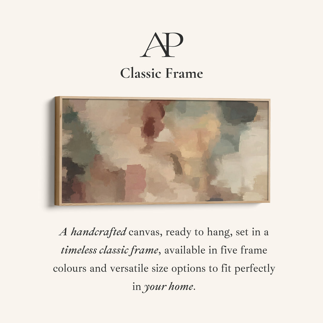 Muted Blocks Panoramic Wall Art Extra Wide Canvas For Office