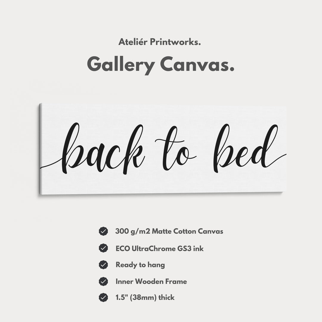 Above Bed Narrow Panoramic Wall Art 'Back to bed' - H0307