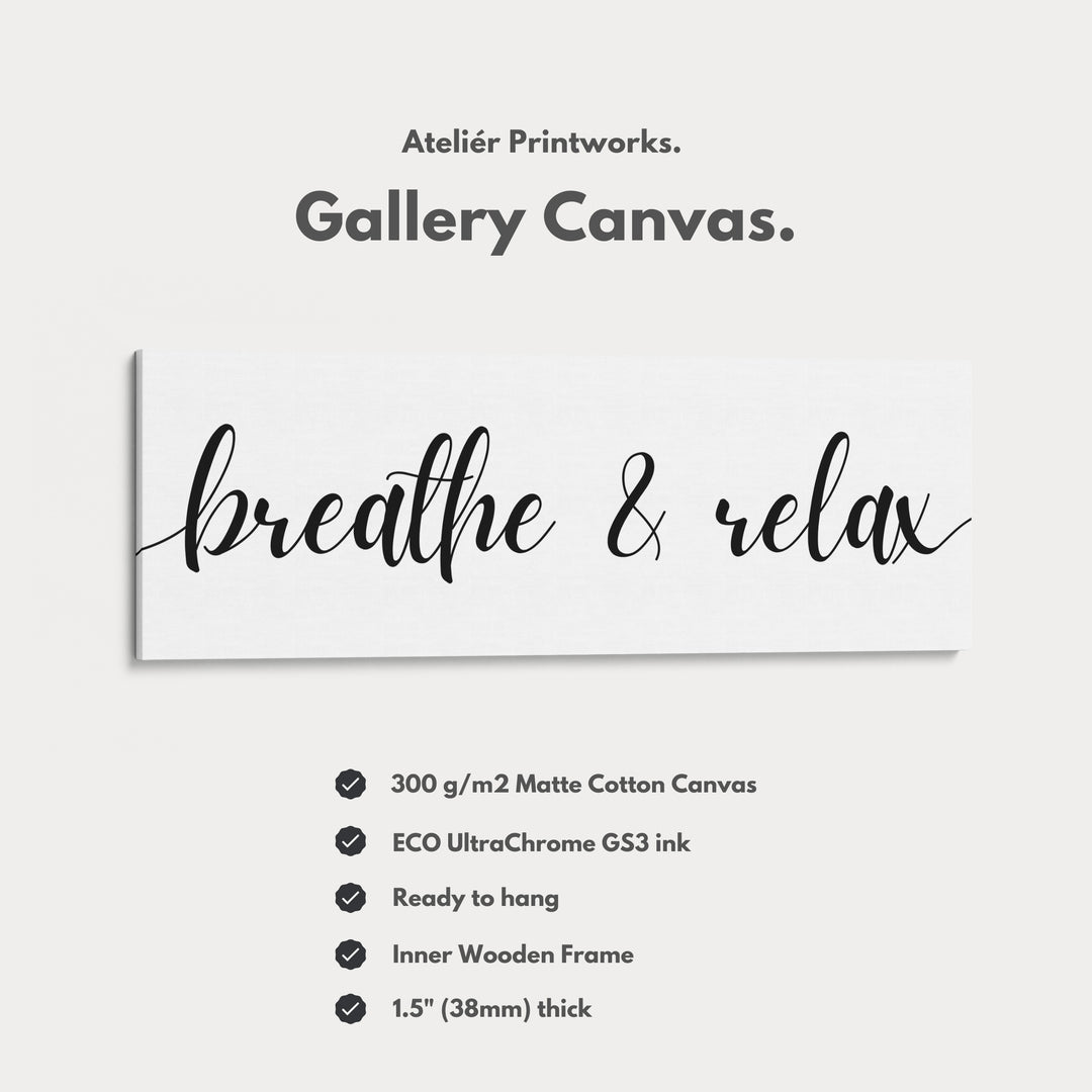 Horizontal Wide Narrow Above Bed Wall Decor Typography - H0309
