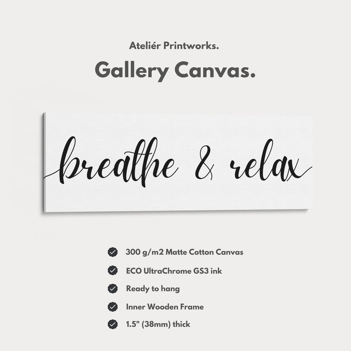 Horizontal Wide Narrow Above Bed Wall Decor Typography - H0309