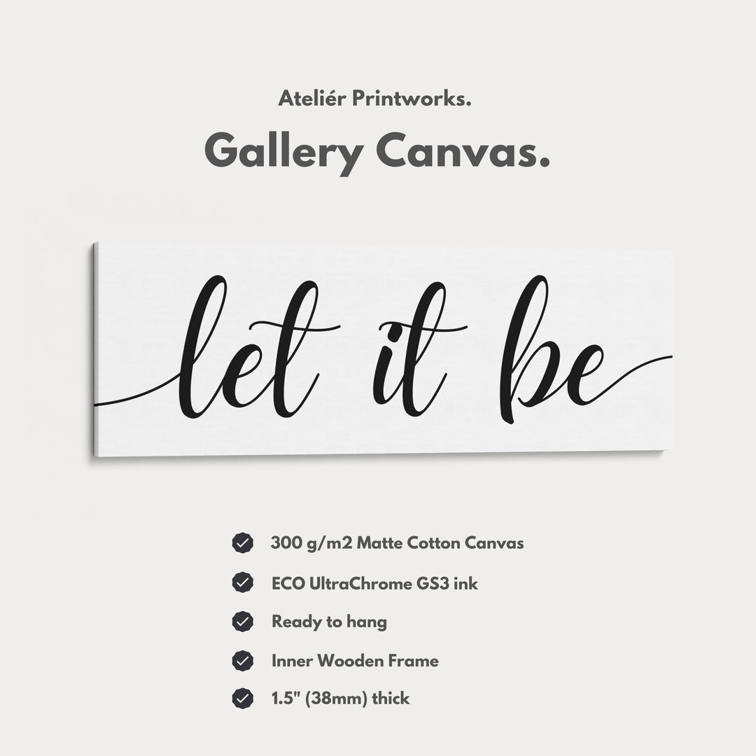 Guest Room Above Bed Wall Decor 'Let It Be' - H0313