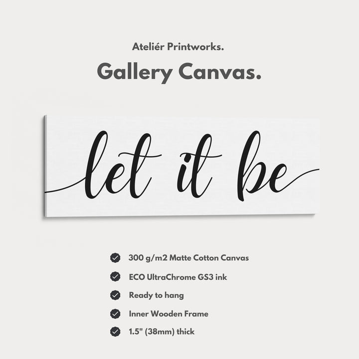 Guest Room Above Bed Wall Decor 'Let It Be' - H0313