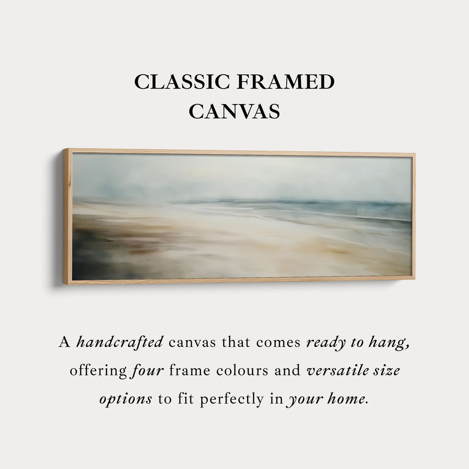 Abstract Landscape horizontal Large Wall Art Framed Canvas