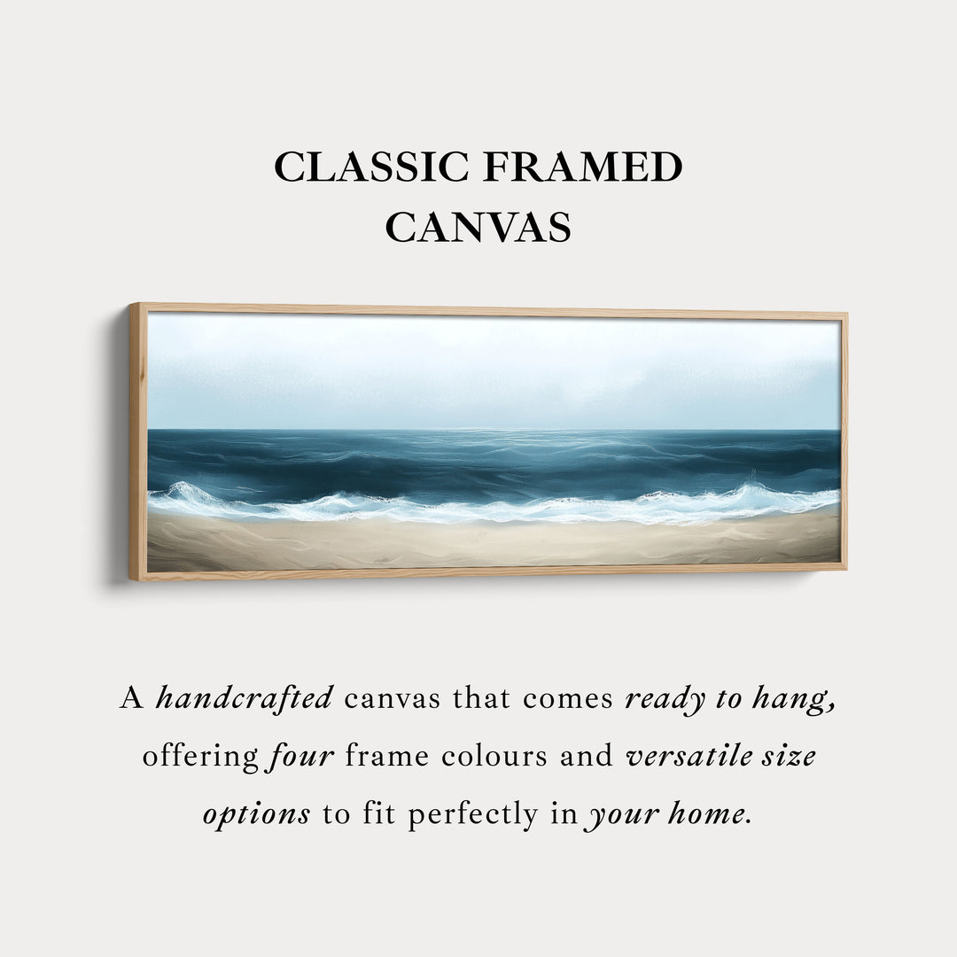 Abstract Strand Groot Canvas Muurkunst