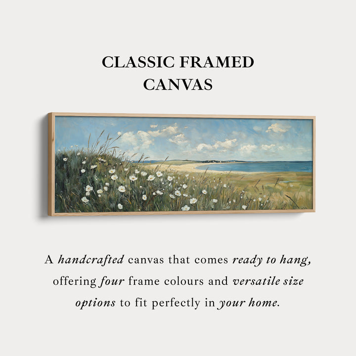 Wilde Bloem Panoramische Lange Grote Canvas Muurdecoratie Horizontaal