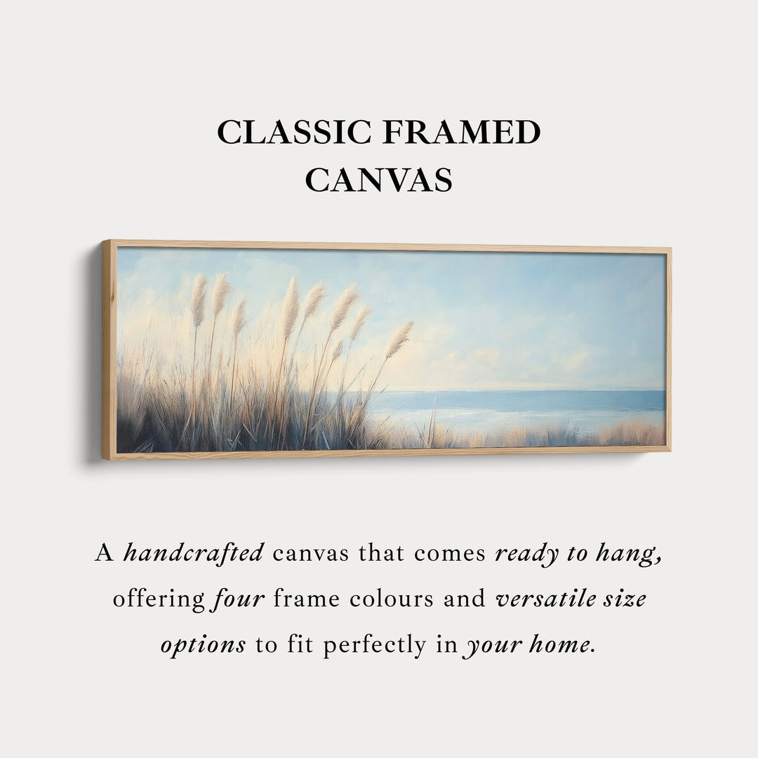 Pampasgras Grote Lange Canvas Horizontale Muurdecoratie