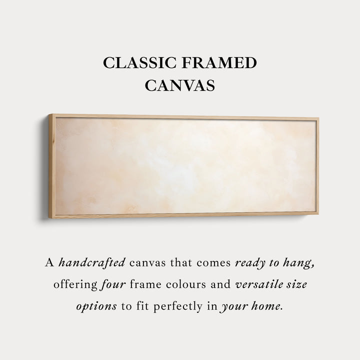 Abstract beige minimalistische lange horizontale wanddecoratie panoramische wanddecoratie