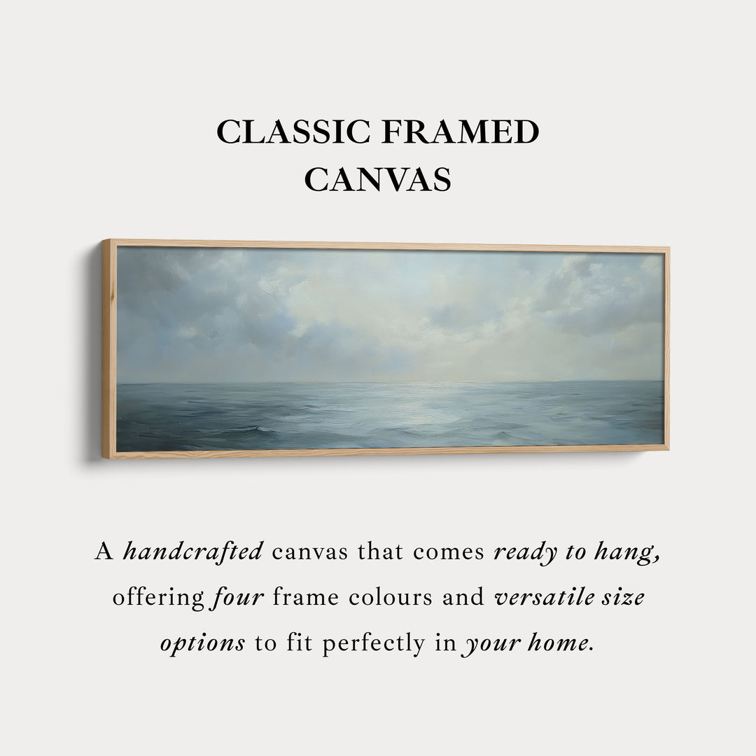 Smal Gekaderde Canvas Muurkunstafdruk Kalmerende Zee