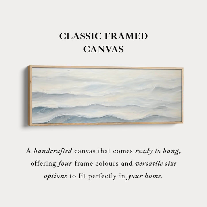 Ocean Waves Boven Bed Muurdecoratie Lange Horizontale Muurdecoratie