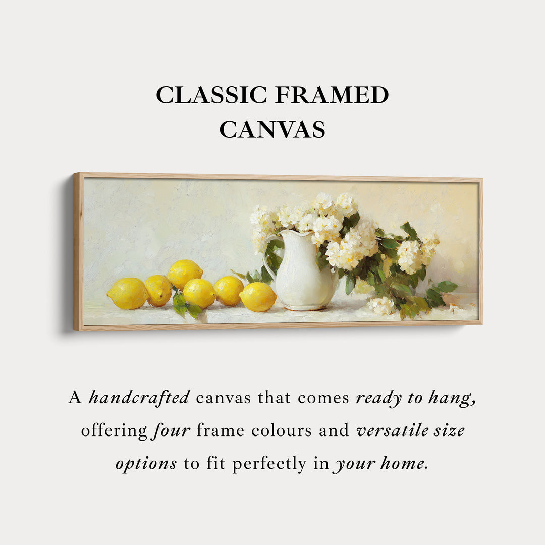 Keuken Citroen Muurdecoratie Lange Panoramische Canvas Muurkunst