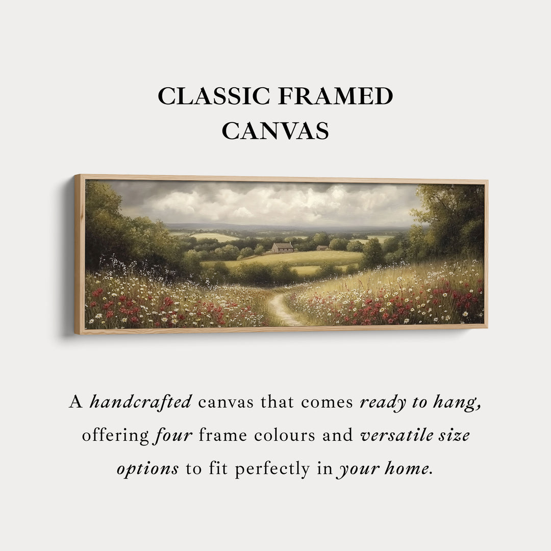 Living Room Horizontal Wall Art Vintage Countryside