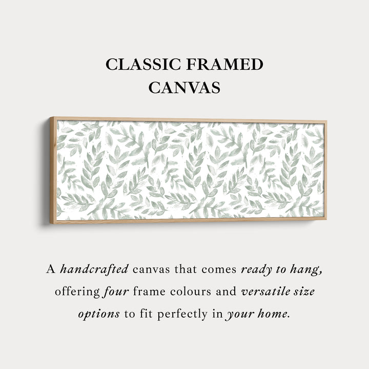 Sage Green Botanical Narrow Long Wall Decor