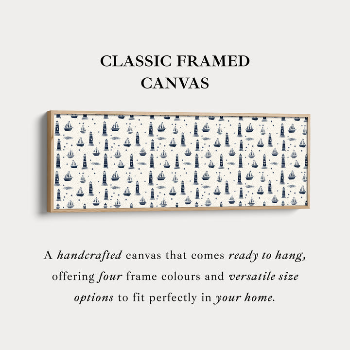 Boten & Vuurtorens Lange Smalle Panoramische Muurdecoratie