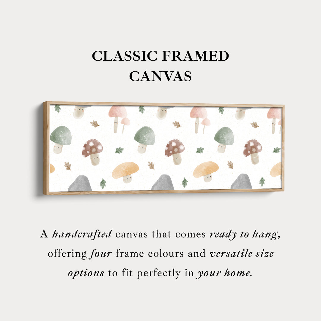 Paddenstoel Doodle Kinderkamer Smalle Muurdecoratie