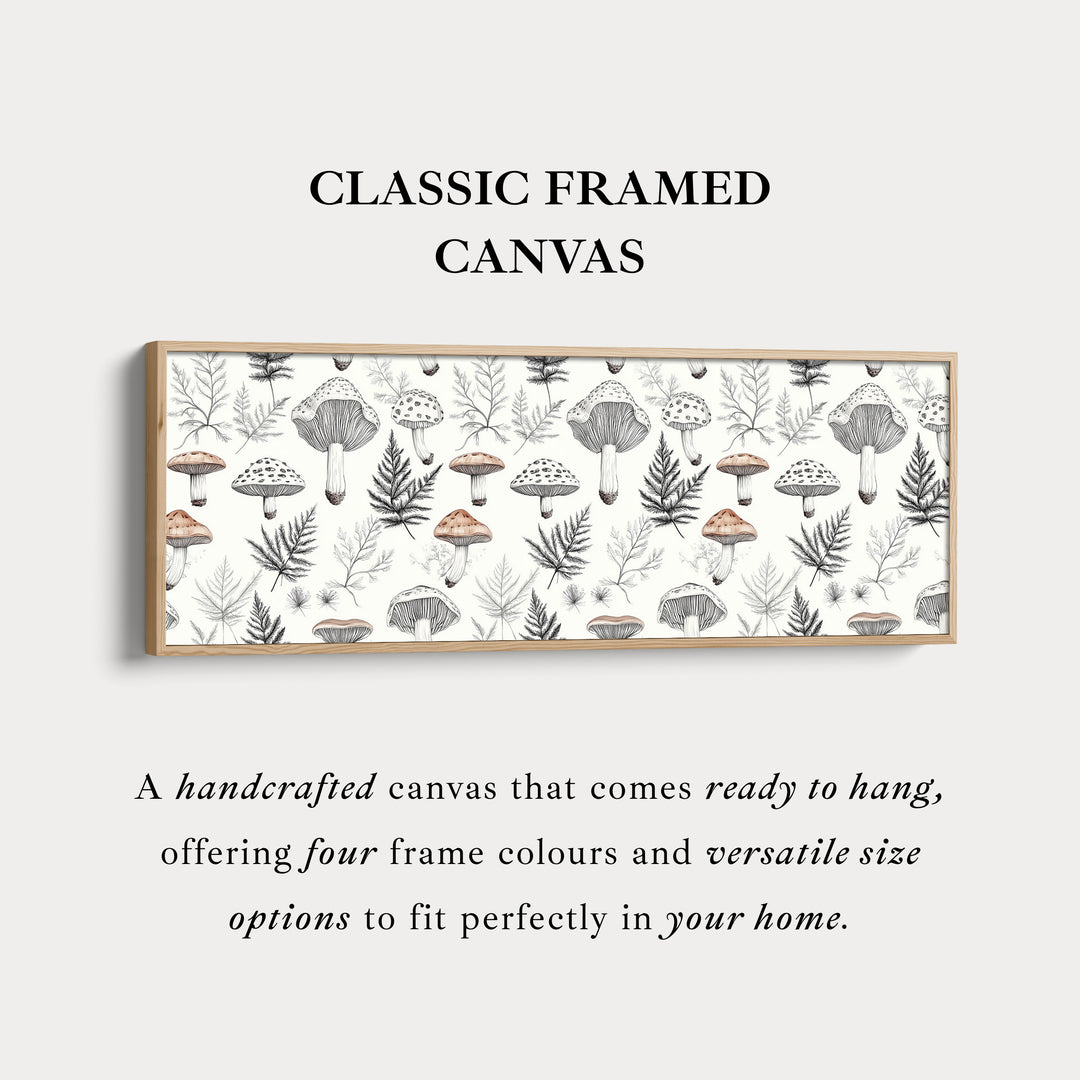 Mushroom Botanicals smal lang wanddecoratie