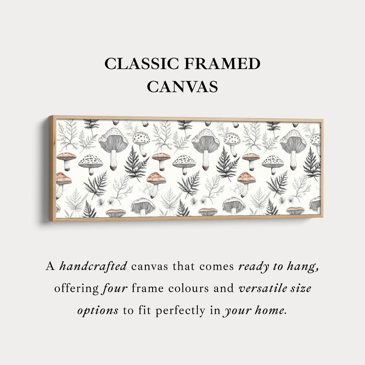 Mushroom Botanicals smal lang wanddecoratie