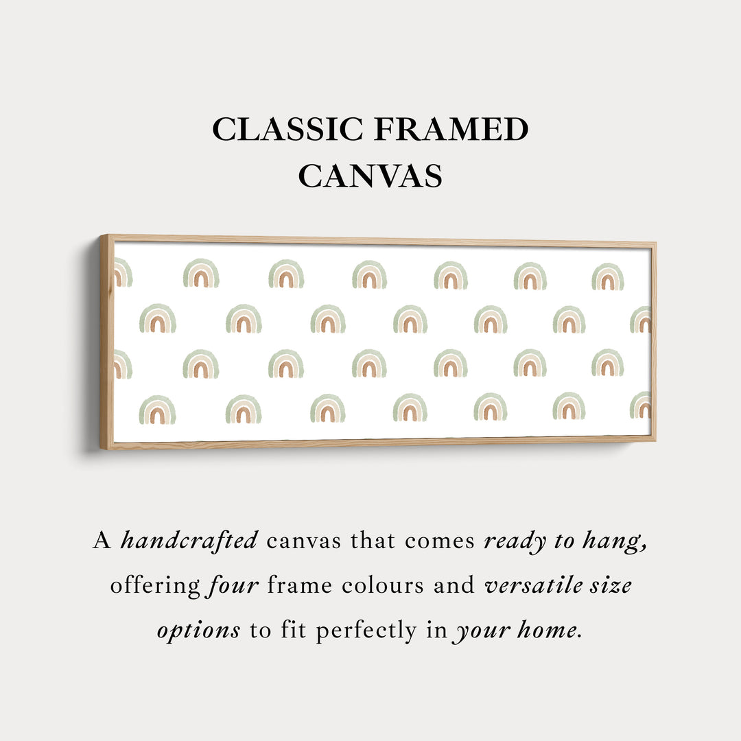 Boho regenbogen lange smalle kinderkamer muurdecoratie