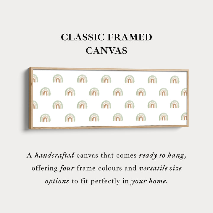 Boho regenbogen lange smalle kinderkamer muurdecoratie