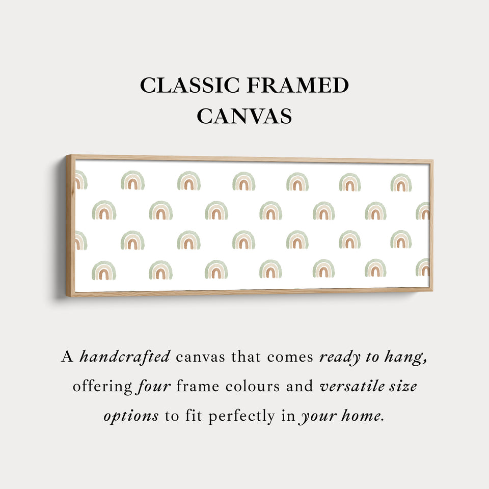 Boho Rainbows Long Narrow Nursery Kids Wall Decor