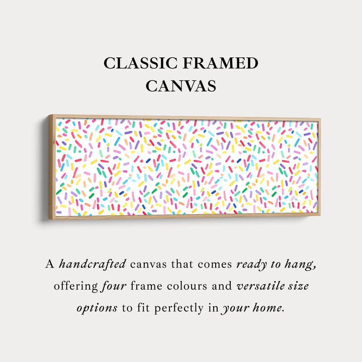 Colorful Sprinkles Kids Long Horizontal Wall Art