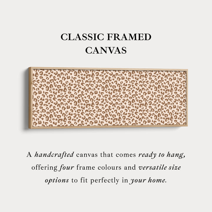 Luipaardprint Lange Horizontale Wanddecoratie