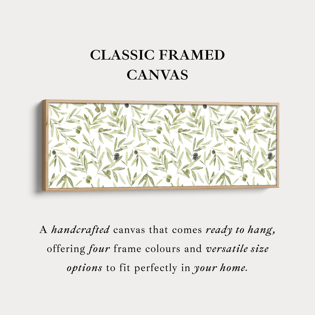 Olijfblaadjes smal lang wanddecoratie