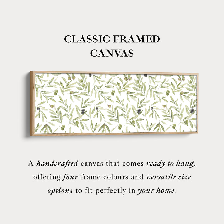 Olijfblaadjes smal lang wanddecoratie